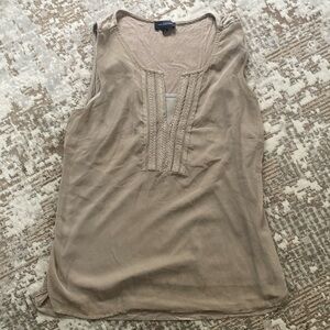 The Limited taupe/brown tank top blouse